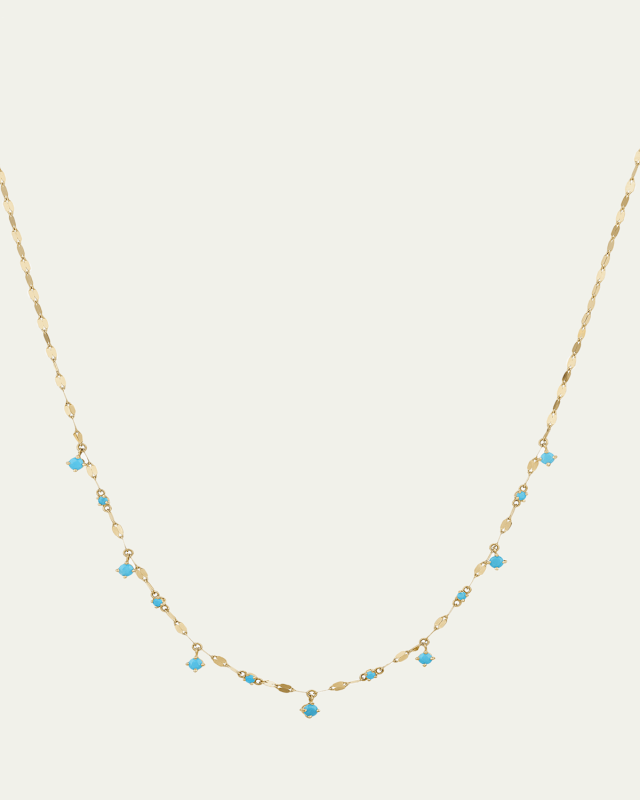 Solo Turquoise Rain Necklace